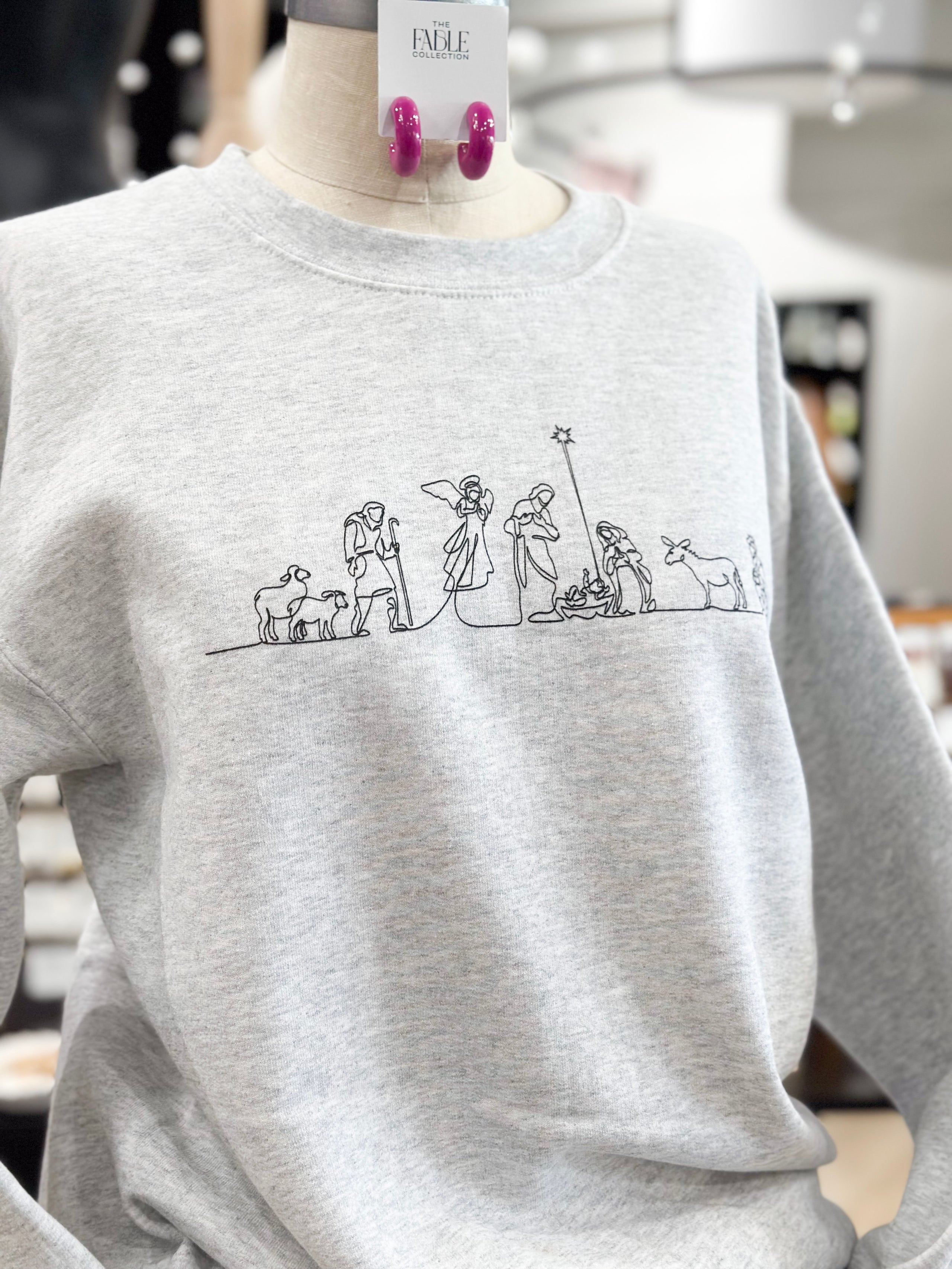 Nativity Scene Christmas Sweatshirt